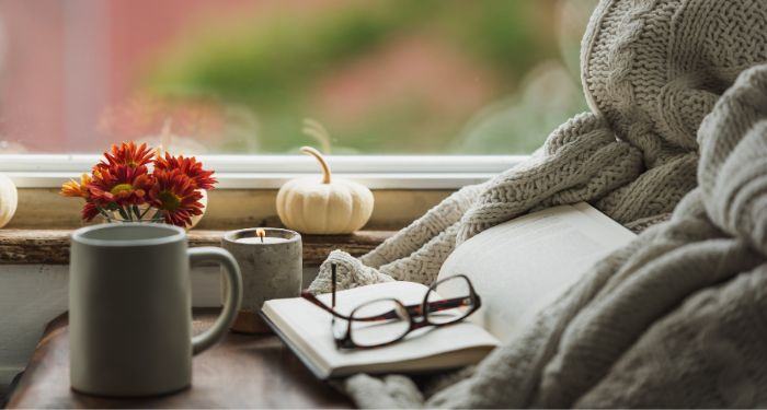 Three cozy mysteries for fall, from a ghostbusting medium to a witchy B&B. Image from Book Riot.
