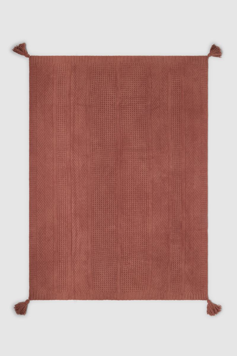 Cover of CozyChic® Holiday Waffle Cable Throw